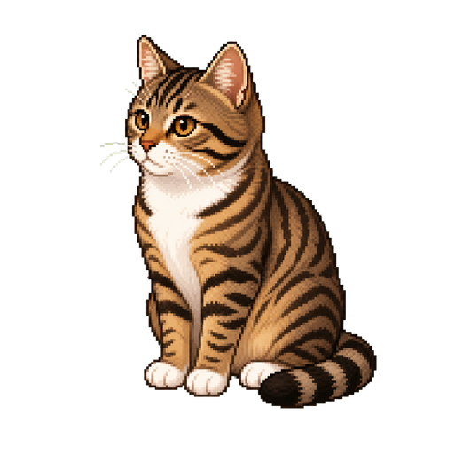 像素版狸花猫